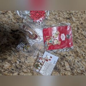 Mystery Bag 10 Pairs Christmas Winter Holiday Pierced Earrings Wearable NWT Vint